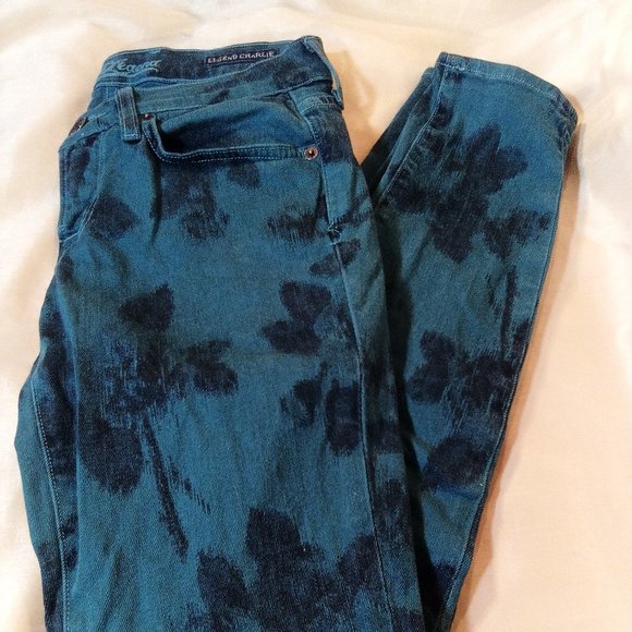 "Lucky Brand" Legend Charlie Floal Skinny Jeans Size 26 - Picture 3 of 16